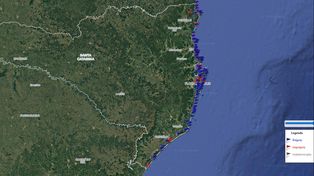 El Instituto Ambiental del Estado de Santa Catarina, Brasil, indicó que, de los 260 puntos monitoreados, solo 169 son aptas para el baño&nbsp;
