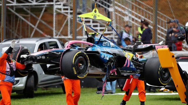 Así fue el choque de Franco Colapinto en la carrera sprint del GP de Brasil