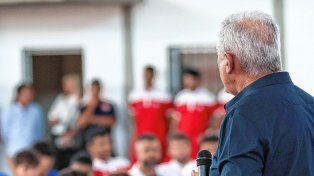 Pumpido pasó por Unión y charló con jugadores y jugadoras del club