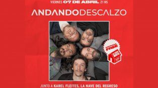 La Casa Invita: Andando Descalzo llega a Tribus con su fusión de rock