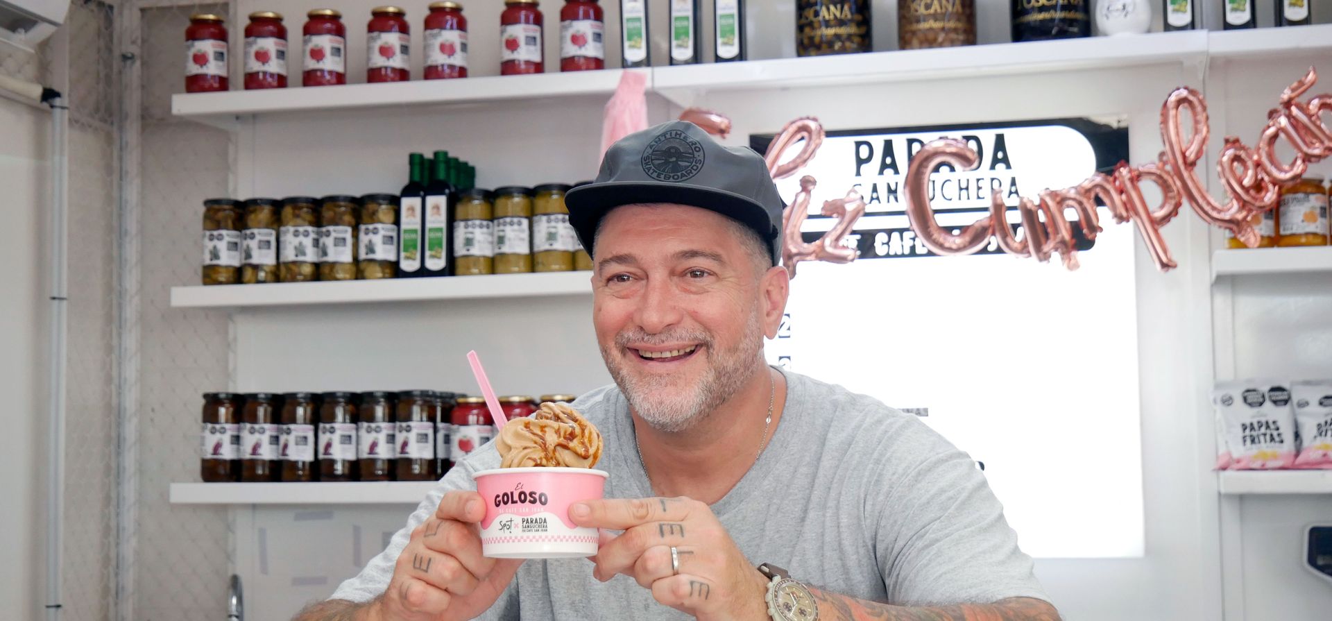 Lele Cristóbal lanzó un helado premium que se suma a las Paradas Sangucheras de AXION energy