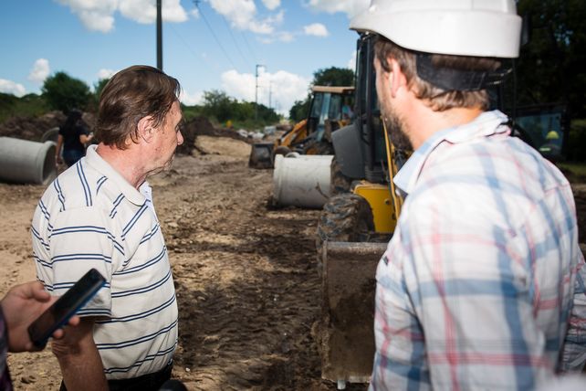 Trabajos. Las tareas en Miguel David se desarrollan entre Gobernador Faustino Parera y Salvador Caputo.