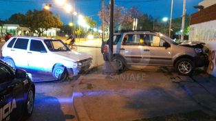 Fuerte choque frente al Hospital de Niños