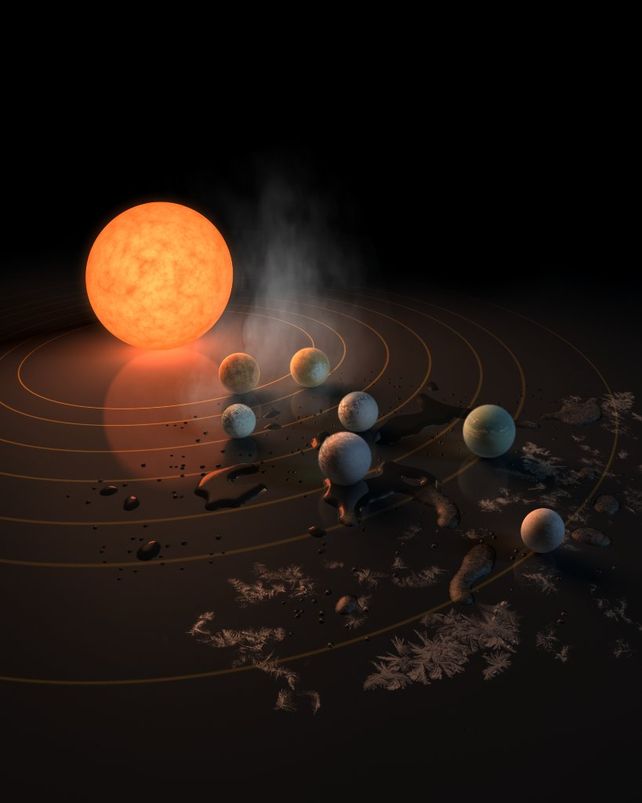 La Nasa descubrió un sistema solar con siete planetas como la Tierra