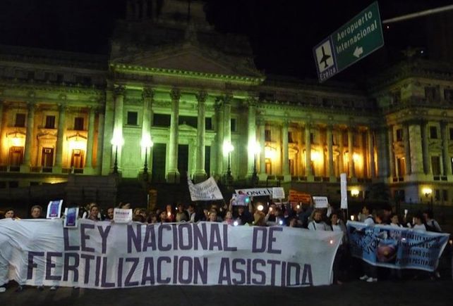 Hace dos años. Varias asociaciones clamaron para que el Congreso sancione la ley de fertilización.