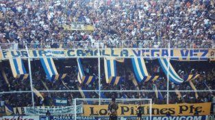 La bandera Pillines pte se lució en la tribuna canalla en más de una ocasión