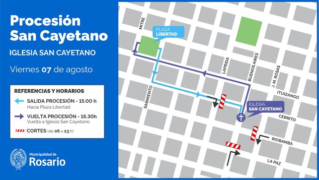 Miles de fieles se congregarán este viernes para celebrar el Día de San Cayetano