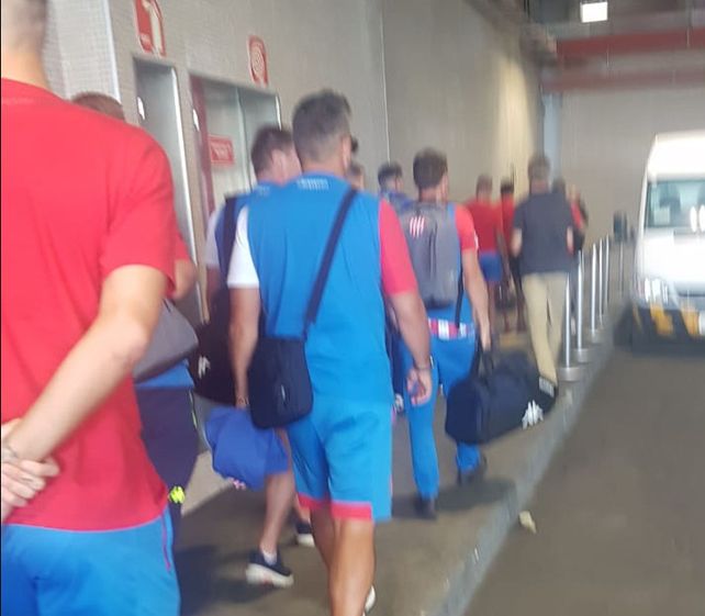 Unión llegó a Belo Horizonte para el gran partido del jueves