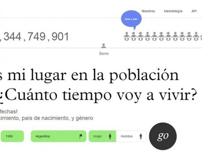 Una app para saber más o menos cuántos años podés vivir