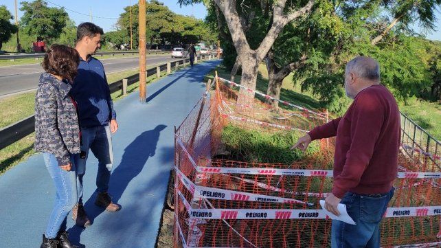 La Municipalidad y Vialidad repararán el socavón en el Parque del Sur