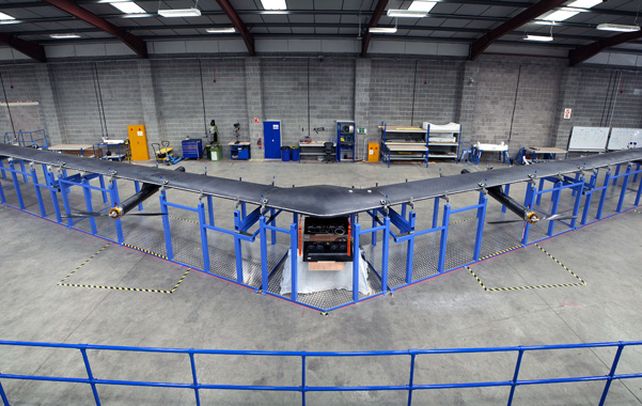 Presentación. El dron gigante está construido en fibra de carbono y es de una envergadura similar a un Boeing.