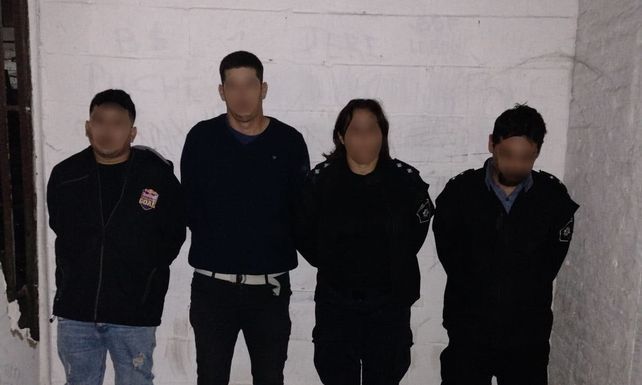 Los cuatro detenidos