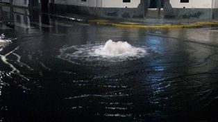Un río en plena calle