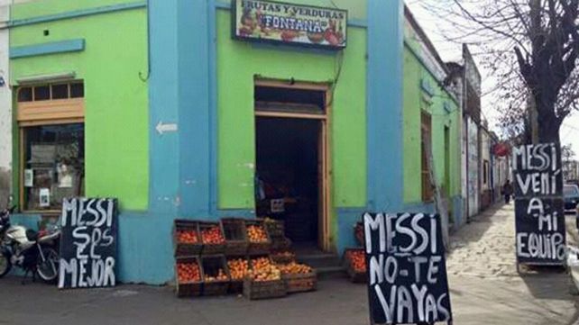 #NoTeVayasLio: Una verdulería le pide a Messi que no se vaya de una forma muy particular
