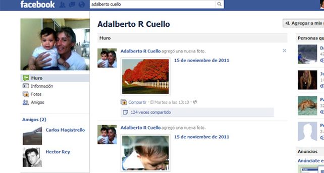 Indignaci&oacute;n en el perfil de Facebook de Adalberto Cuello