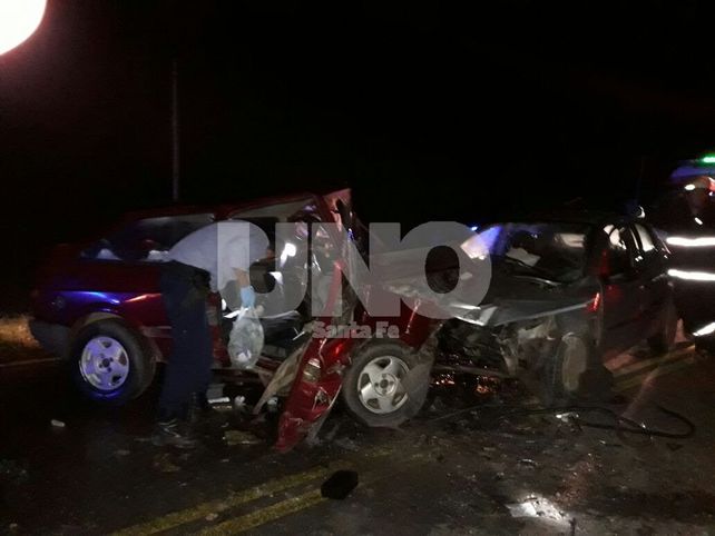 Ruta provincial 70: choque frontal y mortal a altura de uno de los puentes aliviadores