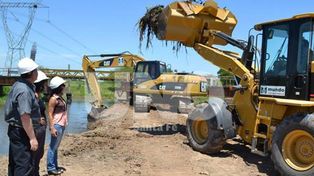 Se pusieron en marcha las obras para la apertura del Riacho Santa Fe
