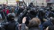 La represión en Moscú. Hubo manfiestaciones de decenas de ciudades de toda Rusia, una señal de alarma para Putin.
