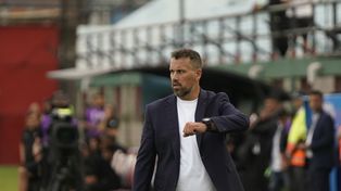 Cristian Fabbiani rescató algunas cosas del equipo, pese a la derrota frente a Barracas Central por 2 a 0.