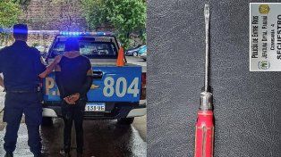 Ladrón entró a un depósito de Vialidad y atacó a policías con un destornillador