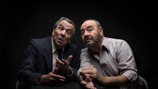 Dali López como Borges y Quico Saggini como Fontanarrosa suben a escena en Lavardén.