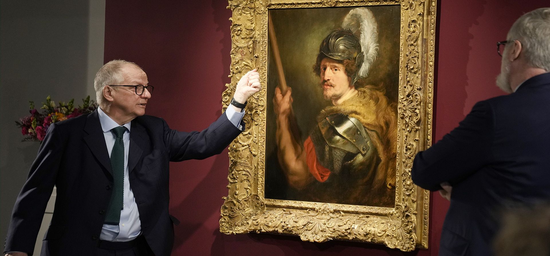 Retrato de un hombre como el dios Marte, del pintor flamenco Sir Peter Paul Rubens, después de su presentación en Sotheby