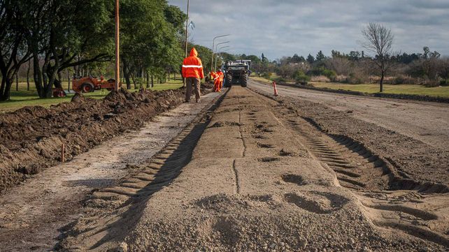 Las obras se concentran en el acceso a la ciudad de Viale