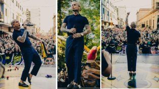 KePersonajes dio un recital espontáneo y gratuito en Concepción del Uruguay