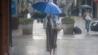 La ciudad bajo alerta por tormentas fuertes