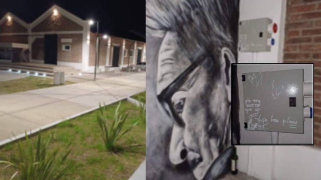 Demoraron a tres jóvenes por vandalismo en el Centro Cultural Juan L. Ortiz