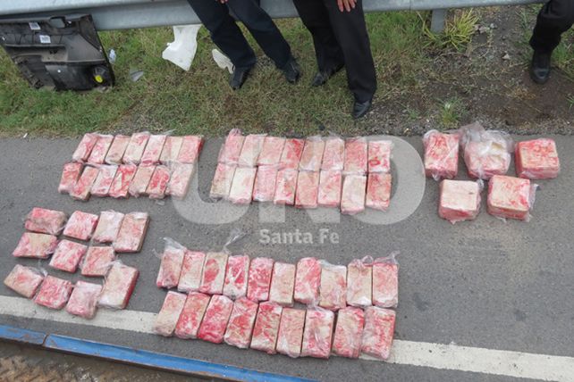 Secuestraron 60 kilos de marihuana en el cruce de la Angélica