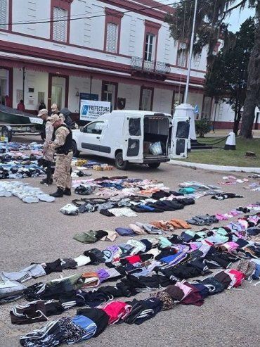 Concepción del Uruguay: Prefectura secuestró mercadería de contrabando