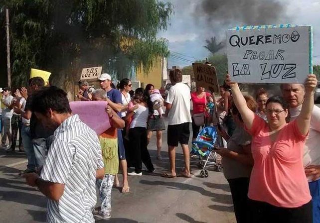 Reclamo. Una de las tantas protestas que llevaron adelante los vecinos durante el último tiempo.