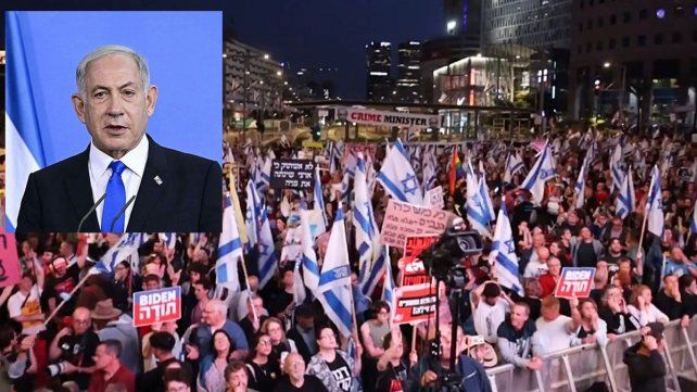 Miles de personas protestaron contra la política oficial de Israel. Pidieron elecciones anticipadas en desacuerdo con el primer ministro Benjamin Netanyahu