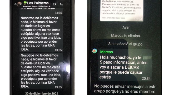 Los Palmeras: cruces entre el hijo de Cacho Deicas y Marcos Camino