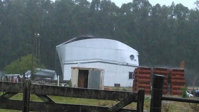 Daños materiales. En las construcción hubo pérdidas importantes.