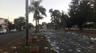 Lo que el viento no se llevó: así amaneció la Costanera tras la Fiesta de Guadalupe
