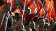 Los militantes del socialismo celebraron el segundo puesto como una victoria.&nbsp;