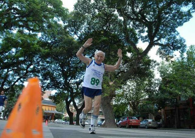 En acción. “Correr es vivir”