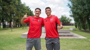 Matías Cóccaro y Bruno Cabrera, dos de los refuerzos de Newells.