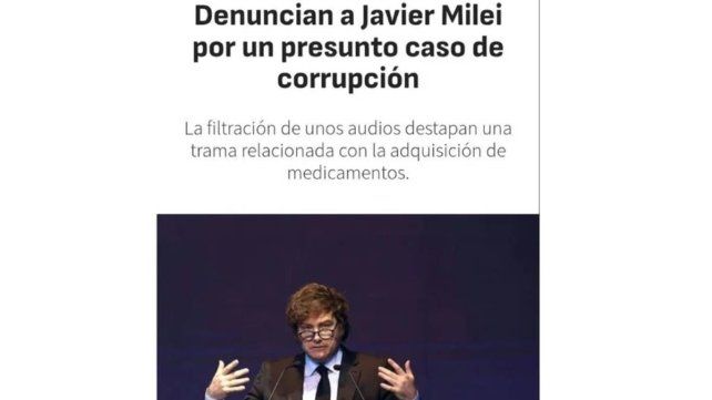 Medios del mundo reflejan el Mani pulite en la Argentina del gobierno de Javier Milei