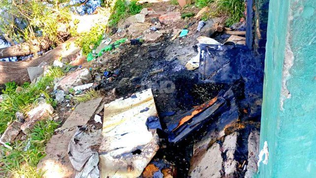 El lugar en el Parque del Sur donde se produjo el incendio que ahora esta siendo investigado para saber si fue o no intencional