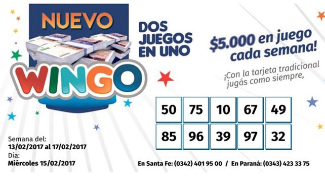 Los números de Wingo