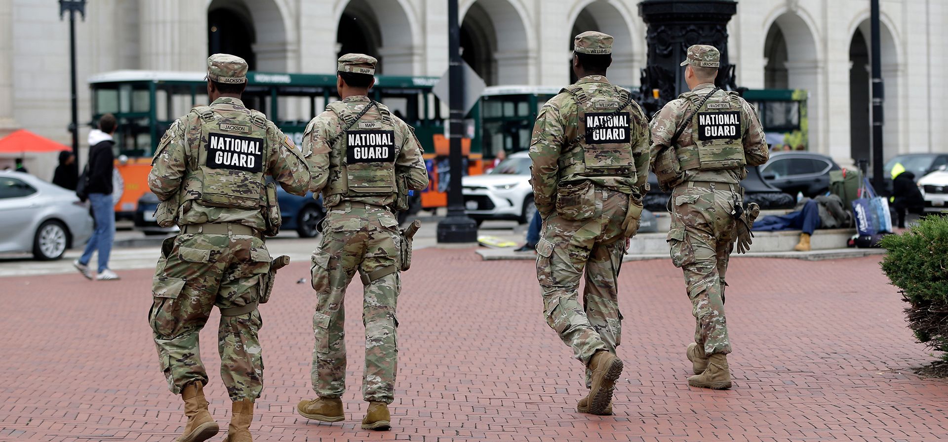 Soldados de la Guardia Nacional patrullan en la Estación Unión, el 28 de octubre de 2025, en Washington. (Foto AP/Rahmat Gul, Archivo) Soldados de la Guardia Nacional patrullan en la Estación Unión, el 28 de octubre de 2025, en Washington. (Foto AP/Rahmat Gul, Archivo)