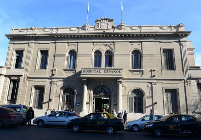El hospital Español en la ciudad de Rosario.
