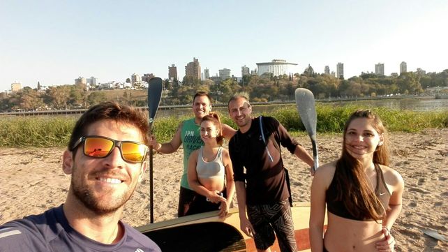 SUP. Pancho continúa con los entrenamientos y las salidas grupales en Paraná.&nbsp;