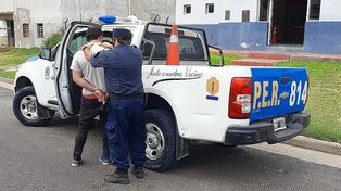 Pelea familiar terminó con un joven detenido por violento