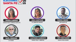 Las seis listas de candidatos a concejales de Santa Fe que competirán en las elecciones generales de junio