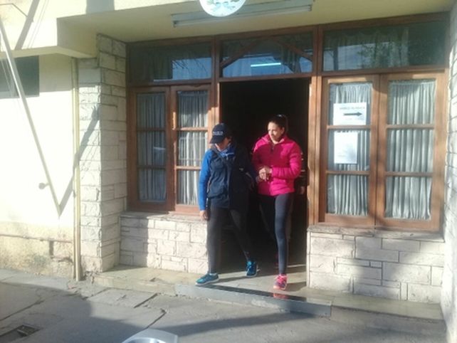 escoltada. La imputada