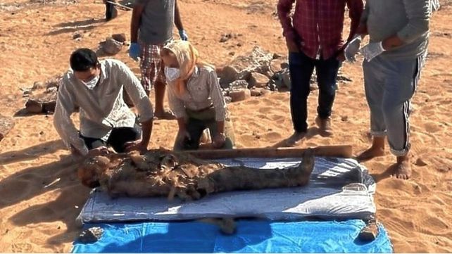 Hallaron en Egipto una necrópolis familiar con 30 momias